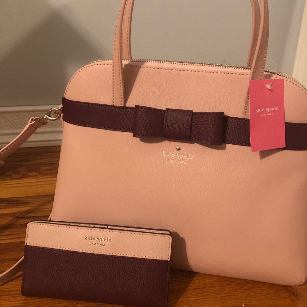 Brand new Kate Spade handbag and wallet set